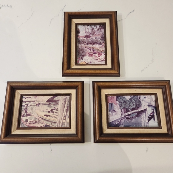 Wood Framed Venetian Bargen Gondola Rancho Santa Fe Inn Chioggia Fishing Boats